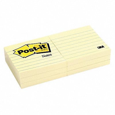 Pad Post-It Lined 3 X3 Yellow PK6