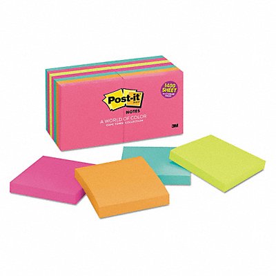 Pad Post-It Note3 x3 Neon PK14