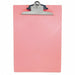 Clipboard Letter Size Plastic Pink