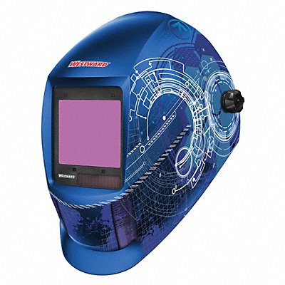 Auto Dark Weld Helmet 5-8/9-13 Blu/Wht