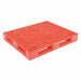 Red Plastic Pallet 6000 lb 48 x 40