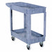 Plastic Utility Cart 2 Shelves 17.5 x 31