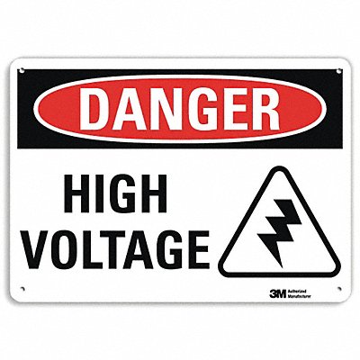 Danger Sign 7 inx10 in Plastic