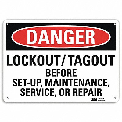 Danger Sign 10 inx14 in Aluminum
