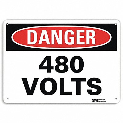 Danger Sign 10 inx14 in Plastic