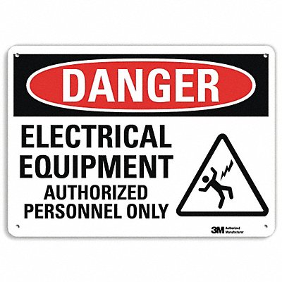 Danger Sign 10 inx14 in Aluminum