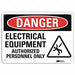 Danger Sign 10 inx14 in Plastic