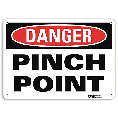Danger Sign 10 inx14 in Aluminum