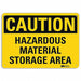 Caution Sign 10 inx14 in Aluminum