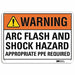 Warning Sign 7 in x 10 in Aluminum