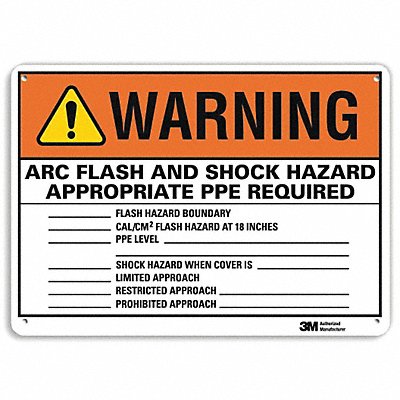 Danger Sign 7 in x 10 in Aluminum
