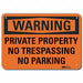 Security Sign 7 in x 10 in Plastic