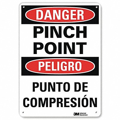 Danger Sign 10 inx7 in Aluminum