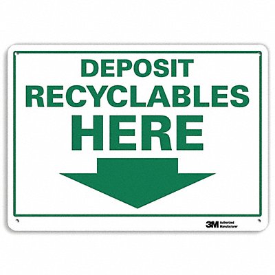 Notice Sign 7 in x 10 in Plastic