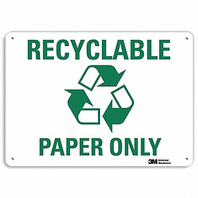 Notice Sign 7 in x 10 in Plastic