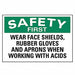 Safety Sign 10 in x 14 in Plastic