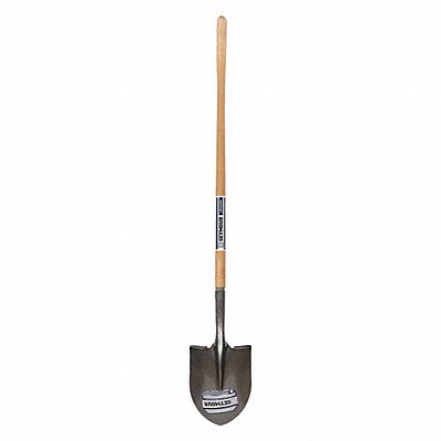Round pt. Shovel 16 ga. 48 Wood Handle