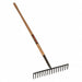 Steel Stone Rake 62 Wood Handle