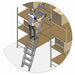 Dual Track Ladder w/Brake 145 to 155 In