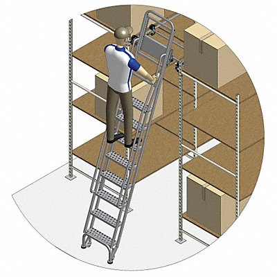 Stationary Dual Track Ladder 125to135 In