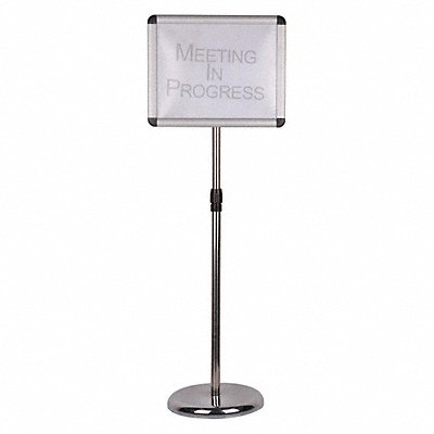 Sign Holder Aluminum/Steel Pedestal