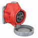 Pin and Sleeve Receptacle 277/480VAC Red