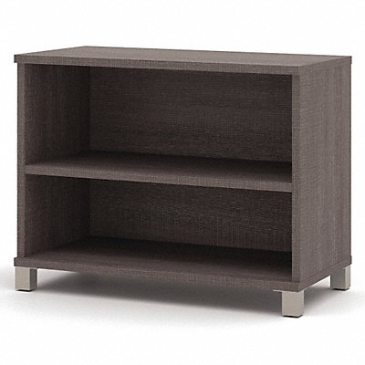 Bookcase Adj. 2 Shelf Bark Grey 50lb Cap