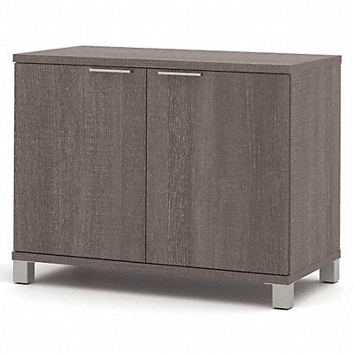 Storage Cabinet 2 Shelves Bark Gray