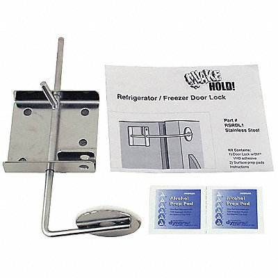 Refrigerator/Freezer Door Lock Silver