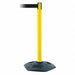 Barrier Post with Belt Black