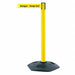 Barrier Post w/Belt Yellow w/Black Text