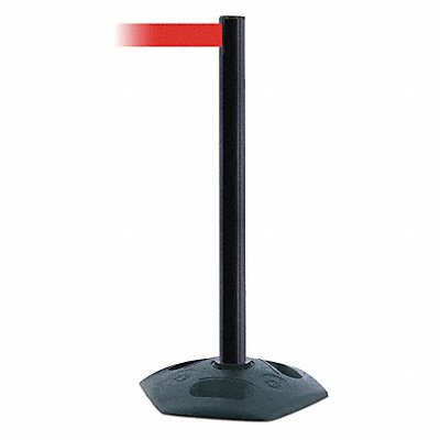 Barrier Post with Belt Red