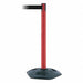 Barrier Post with Belt Black