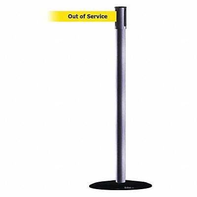 Slimline Post Yellow with Black Text