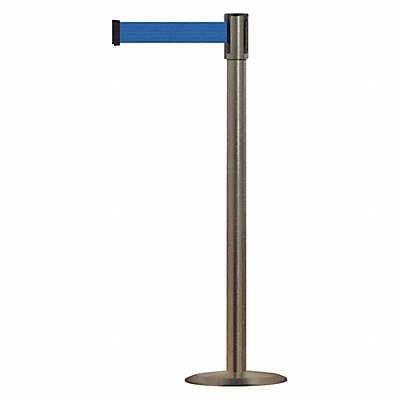 Slimline Post Blue Satin Stainless Steel