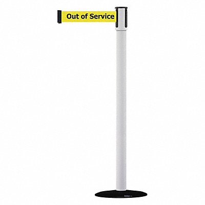 Slimline Post White Out of Service