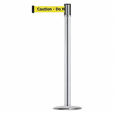 Slimline Post Caution Do Not Enter Steel