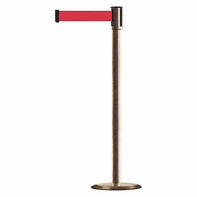 Slimline Post Red Satin Brass