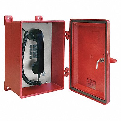 Telephone NEMA 4X Red 1 Line