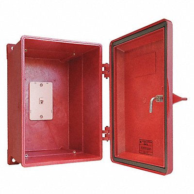 Weatherproof Telephone Enclosure Red