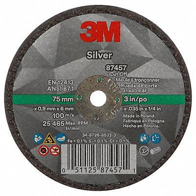 Abrasive Cut-Off Wheel 100 Grit 3 dia.