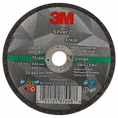 Abrasive Cut-Off Wheel 60 Grit 3 dia.