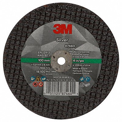 Abrasive Cut-Off Wheel 100 Grit 4 dia.