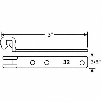 Tube Balance Bracket Tilt Window 3 L