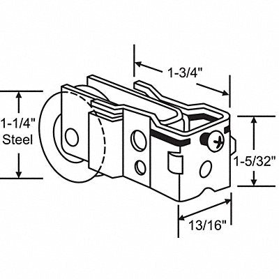 Roller Assembly Steel Plated