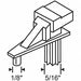 Shelf Support Clip 1-1/4 L Nylon