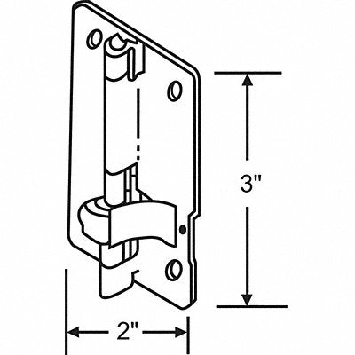 Door Hinge Steel 30.0 lb Load Cap.