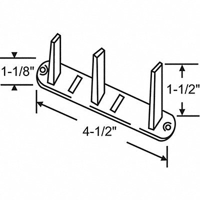 Floor Guide Steel Anodized