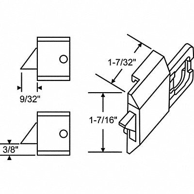Slide Latch Tilt Window 27/64 L
