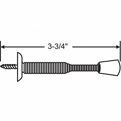 Door Stop Door Mount Plated